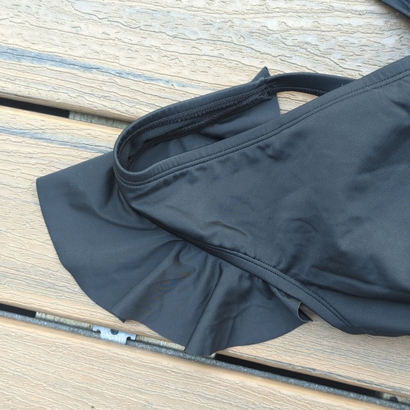 Women's Stylish Black Tummy Control One Piece Swimsuit - Size XL NWT - Picture 7 of 8